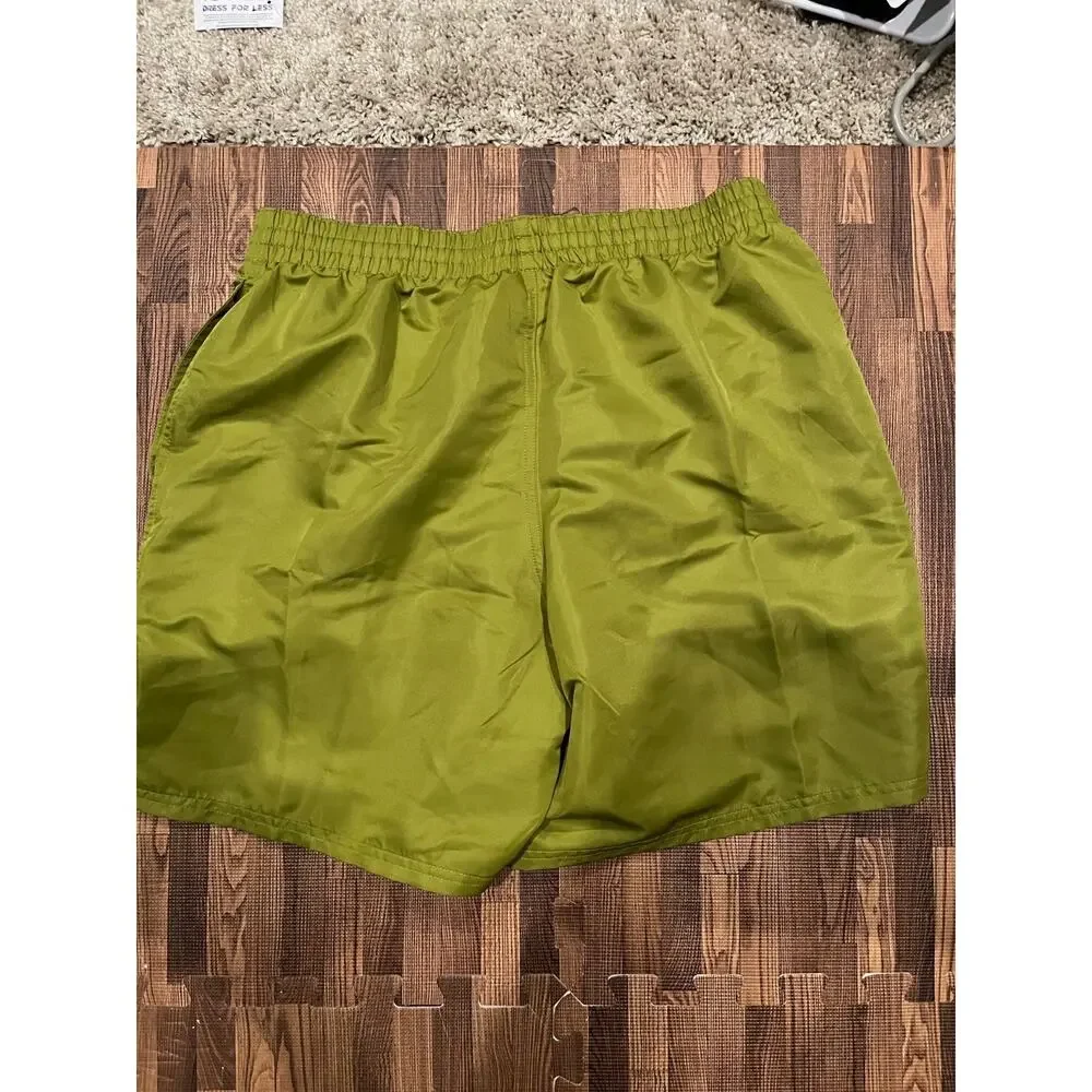 $48 Nike Swoosh Logo Swim Shorts Trunks Moss Green Men's Size Large NESSE616-314